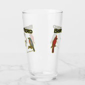 Bird Nerd Fun Beer Glass Glas (Links)