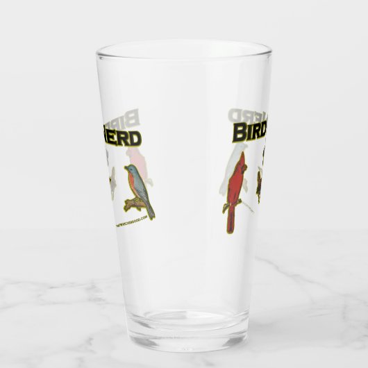 Bird Nerd Fun Beer Glass Glas (Rechts)