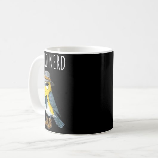 Bird Nerd Funny Bird Watching Birding Bird Lover W Koffiemok (Voorkant links)