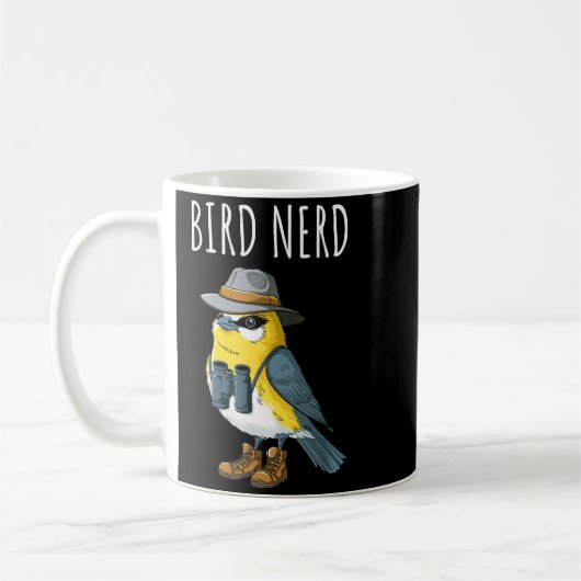 Bird Nerd Funny Bird Watching Birding Bird Lover W Koffiemok (Links)