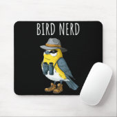 Bird Nerd Funny Bird Watching Birding Bird Lover W Muismat (Met muis)