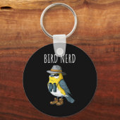 Bird Nerd Funny Bird Watching Birding Bird Lover W Sleutelhanger (Voorkant)