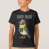 Bird Nerd Funny Bird Watching Birding Bird Lover W T-shirt (Voorkant)