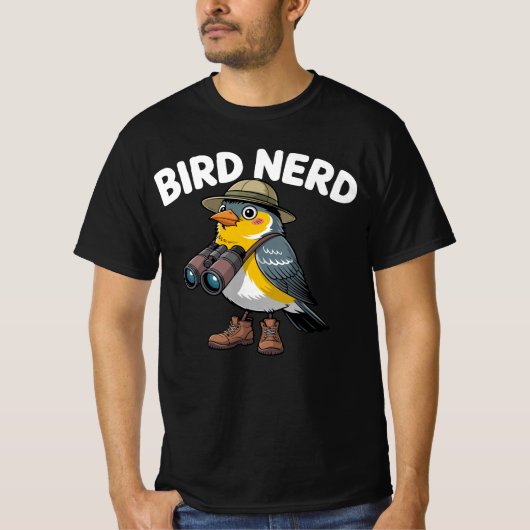 Bird Nerd Funny Bird Watching | liefhebber van orn T-shirt (Voorkant)