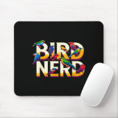 Bird Nerd Funny Birdwatching Birdwatcher Bird Love Muismat (Met muis)