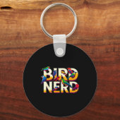Bird Nerd Funny Birdwatching Birdwatcher Bird Love Sleutelhanger (Voorkant)
