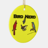 Bird Nerd Keramisch Ornament (Rechts)