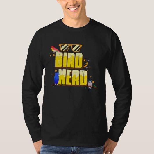 Bird Nerd Ornithology Bird Watching T-shirt (Voorkant)