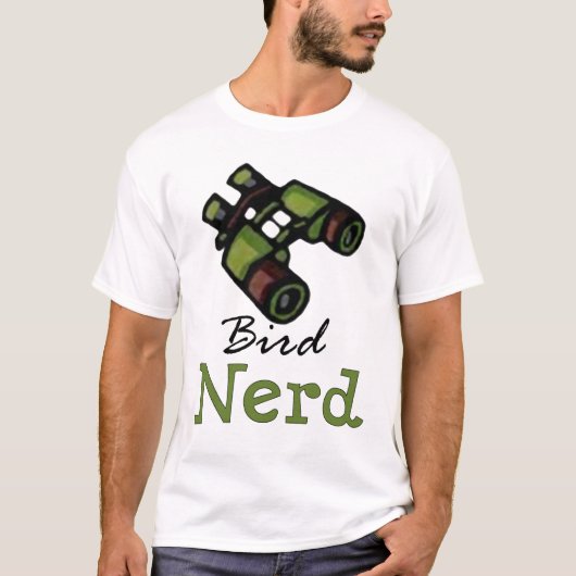 Bird Nerd Ornithology T-shirt (Voorkant)