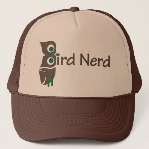 Bird Nerd Owl Brown en Green Trucker Pet