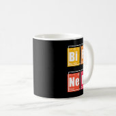 BIRD NERD Periodic Table of Elements Birding Watch Koffiemok (Voorkant rechts)