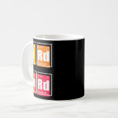 BIRD NERD Periodic Table of Elements Birding Watch Koffiemok (Voorkant links)