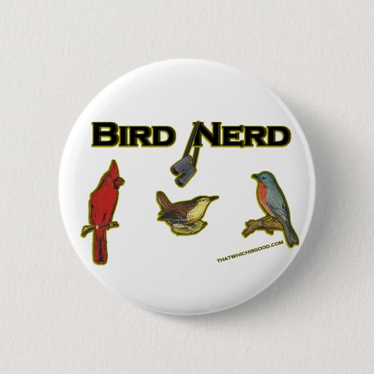 Bird Nerd Ronde Button 5,7 Cm (Voorkant)