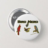 Bird Nerd Ronde Button 5,7 Cm (Voorkant /achterkant)
