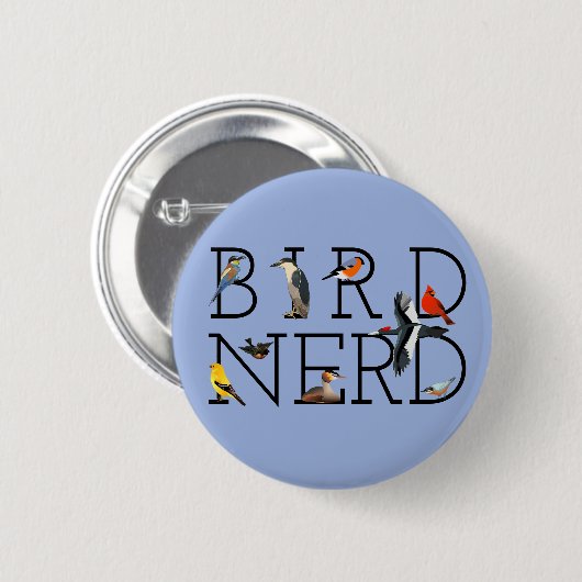Bird Nerd Ronde Button 5,7 Cm (Voorkant /achterkant)