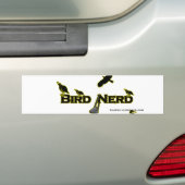 Bird Nerd Silhouette Bumpersticker (Op auto)