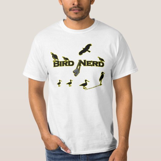 Bird Nerd Silhouette T-shirt (Voorkant)