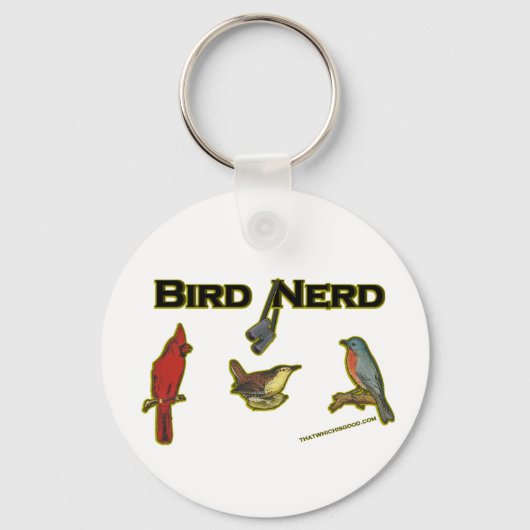Bird Nerd Sleutelhanger (Voorkant)