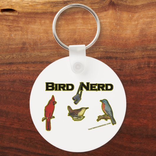 Bird Nerd Sleutelhanger (Voorkant)