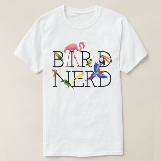 Bird Nerd Tropical Birds T-shirt (Design voorkant)