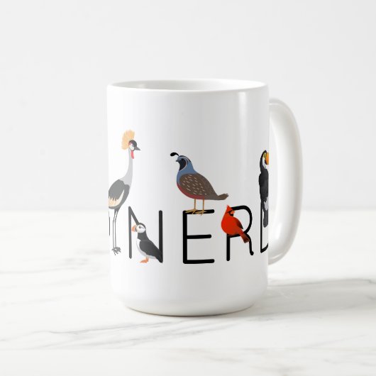 Bird Nerd X Coffee Mok (Voorkant rechts)