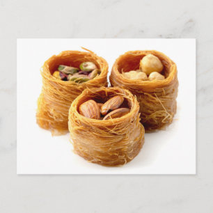 Bird nest baklava briefkaart