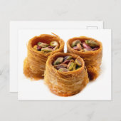 Bird nest baklava briefkaart (Voorkant / Achterkant)