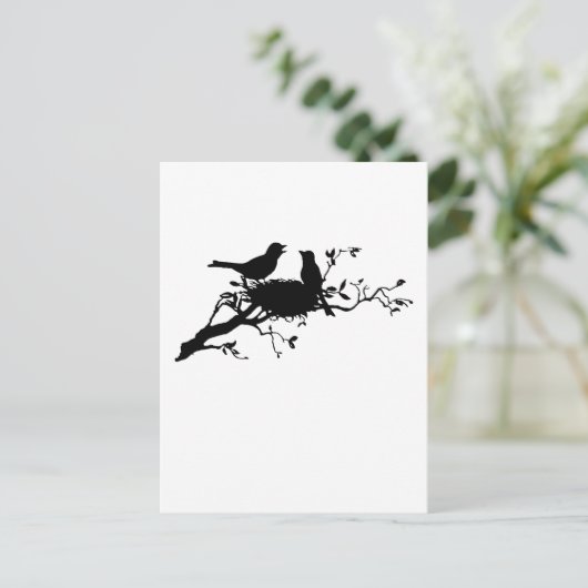 Bird Nest Briefkaart (Staand voorkant)