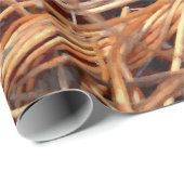 Bird Nest Brown Eggs Old Antiek Retro Cadeaupapier (Rol Hoek)