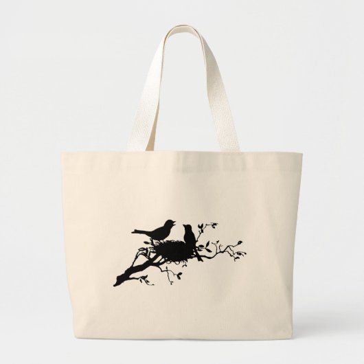 Bird Nest Grote Tote Bag (Voorkant)