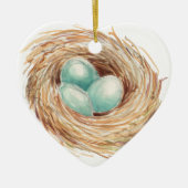 Bird Nest Keramisch Ornament (Voorkant)