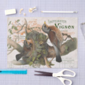 Bird Nest Tree  Frans Script Decoupage Tissuepapier (Craft)