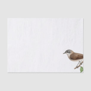 Bird Nest Tree  Frans Script Decoupage Tissuepapier