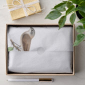 Bird Nest Tree  Frans Script Decoupage Tissuepapier (Geschenk)