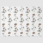 Bird Nest White Flowering Dogwood  Pattern Tissuepapier (Voorkant)