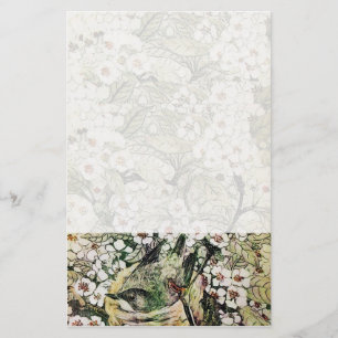 BIRD NEST, wit bruin, geel Briefpapier