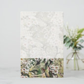 BIRD NEST, wit bruin, geel Briefpapier (Staand voorkant)