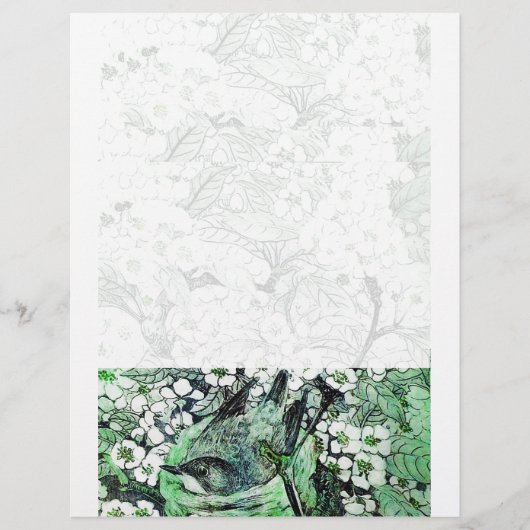 BIRD NEST, wit groen (Voorkant)