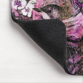 BIRD NEST, wit rood roze violet Muismat (Hoek)