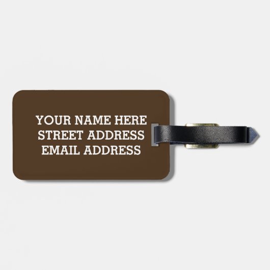 BIRD O'Clock Bagagelabel (Achterkant horizontaal)