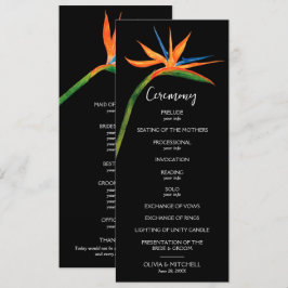Bird of Paradise All In One Trouwprogramma Kaart