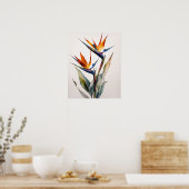 Bird of Paradise Art Print Poster (Keuken)