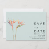 Bird of Paradise Beach Bestemming Bruiloft Save The Date (Voorkant)