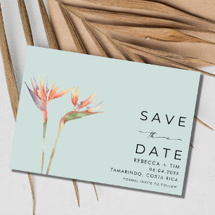 Bird of Paradise Beach Bestemming Bruiloft Save The Date
