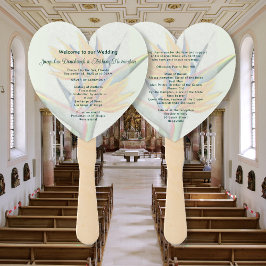 Bird-of-Paradise Bloemen Huwelijksfanprogramma's Handwaaier