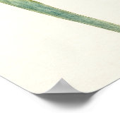 Bird of Paradise Bloemen Waterverf Kunst Poster (Hoek)