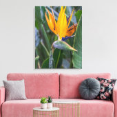 Bird of Paradise bloemendoek uitzicht print (Insitu (Woonkamer))