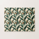 Bird of Paradise Botanical Pattern Legpuzzel (Horizontaal)