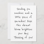 Bird of Paradise Botanisch Briefkaart (Achterkant)