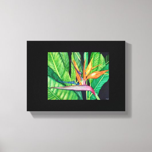 BIRD OF Paradise canvas Afdruk (Voorkant)